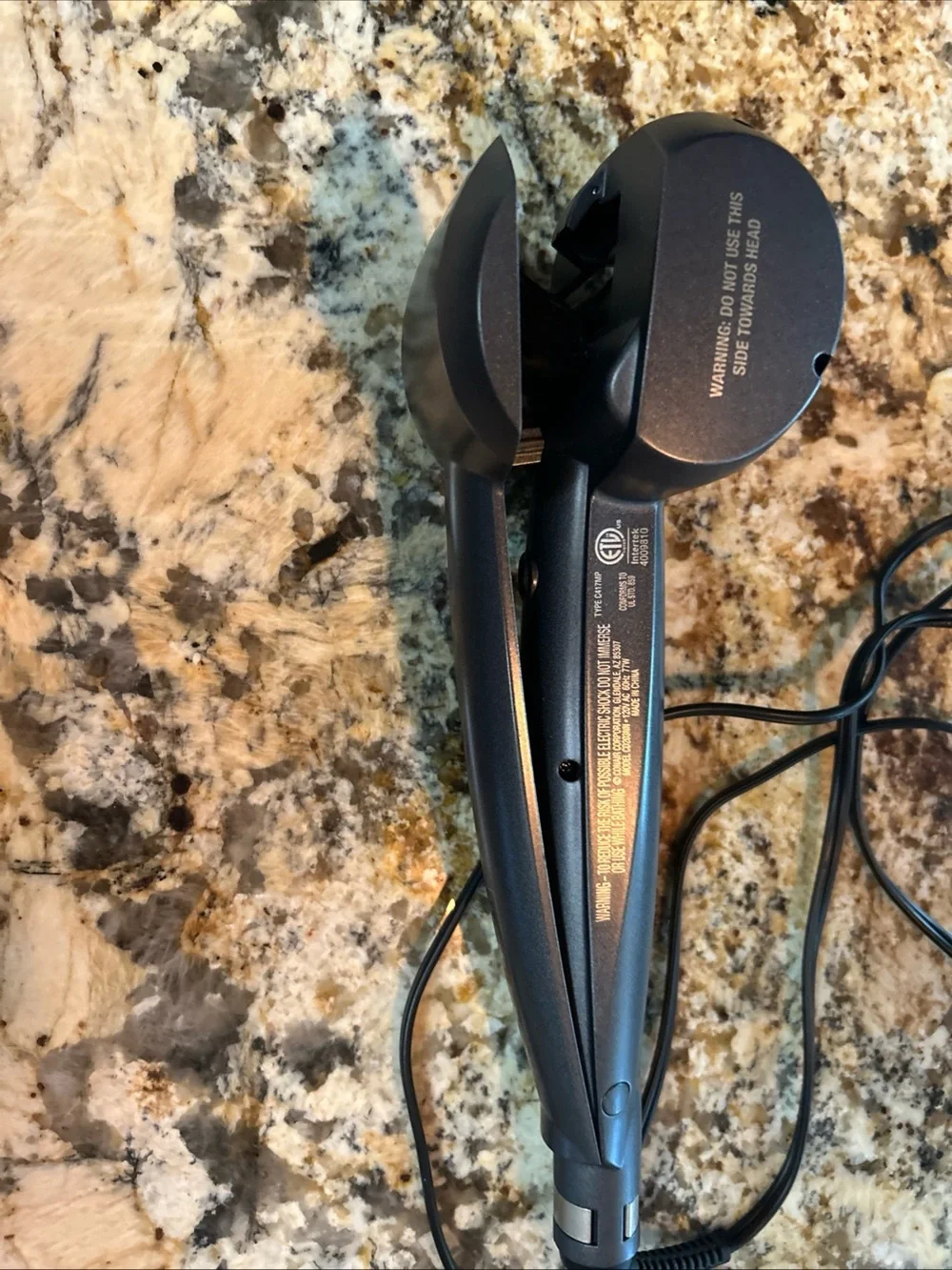 Infiniti Pro by Conair Curl Secret Auto Hair Curler Iron Model CD203NN Dark Gray